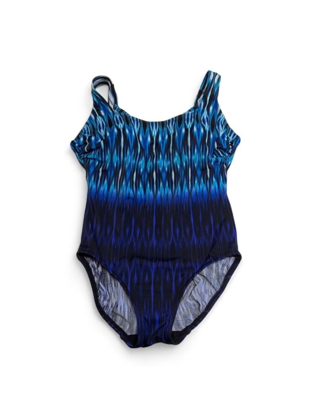 St. John's Bay One Piece Swimsuit Women's 10 Blue Summer Vacation Pool Cruise